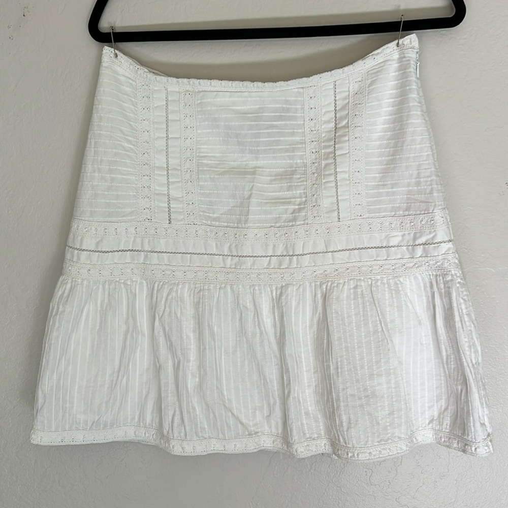 INC white summer skirt